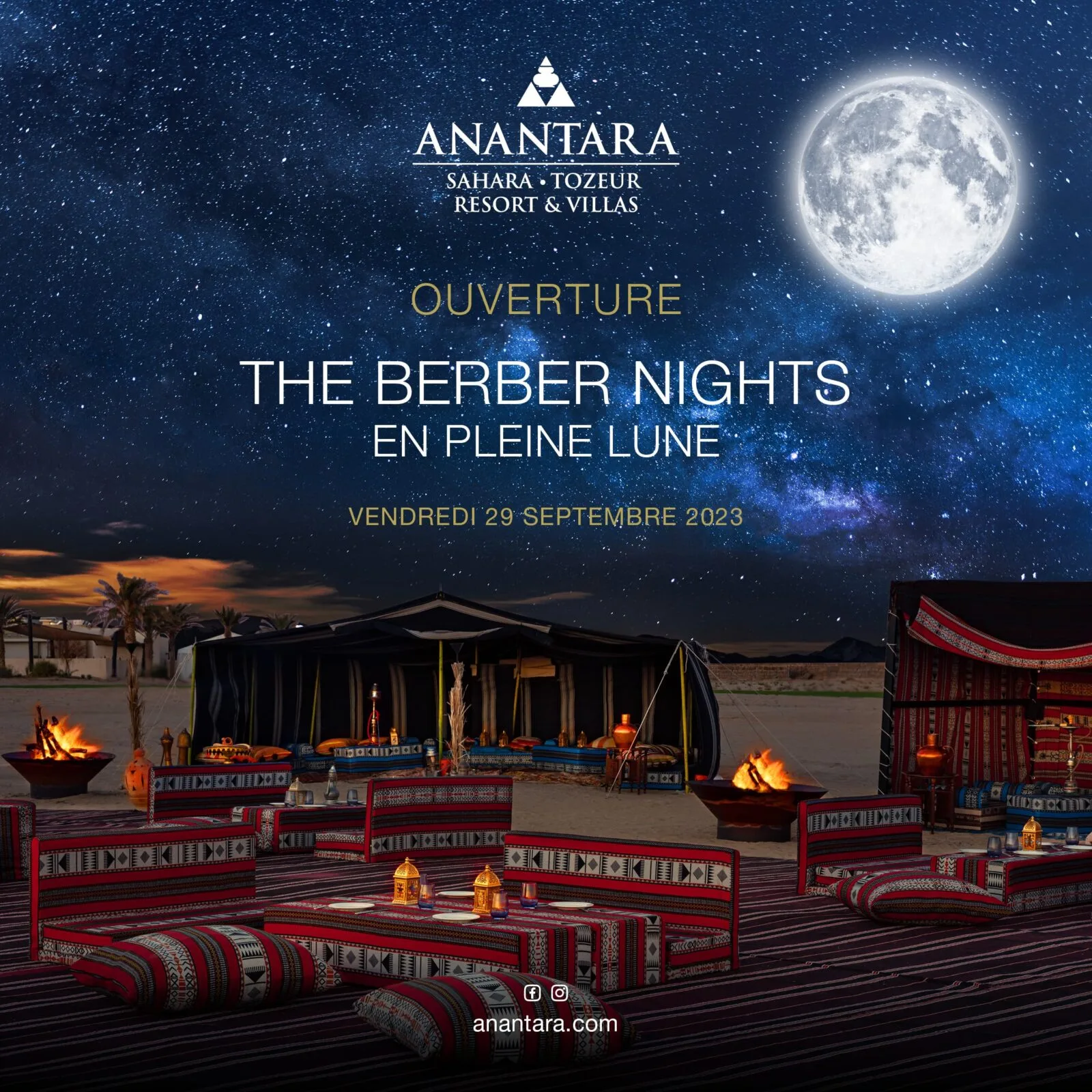 Les Nuits Berbères : Une Aventure Luxueuse sous les Étoiles du Sahara à l'Anantara Sahara Tozeur & Villas