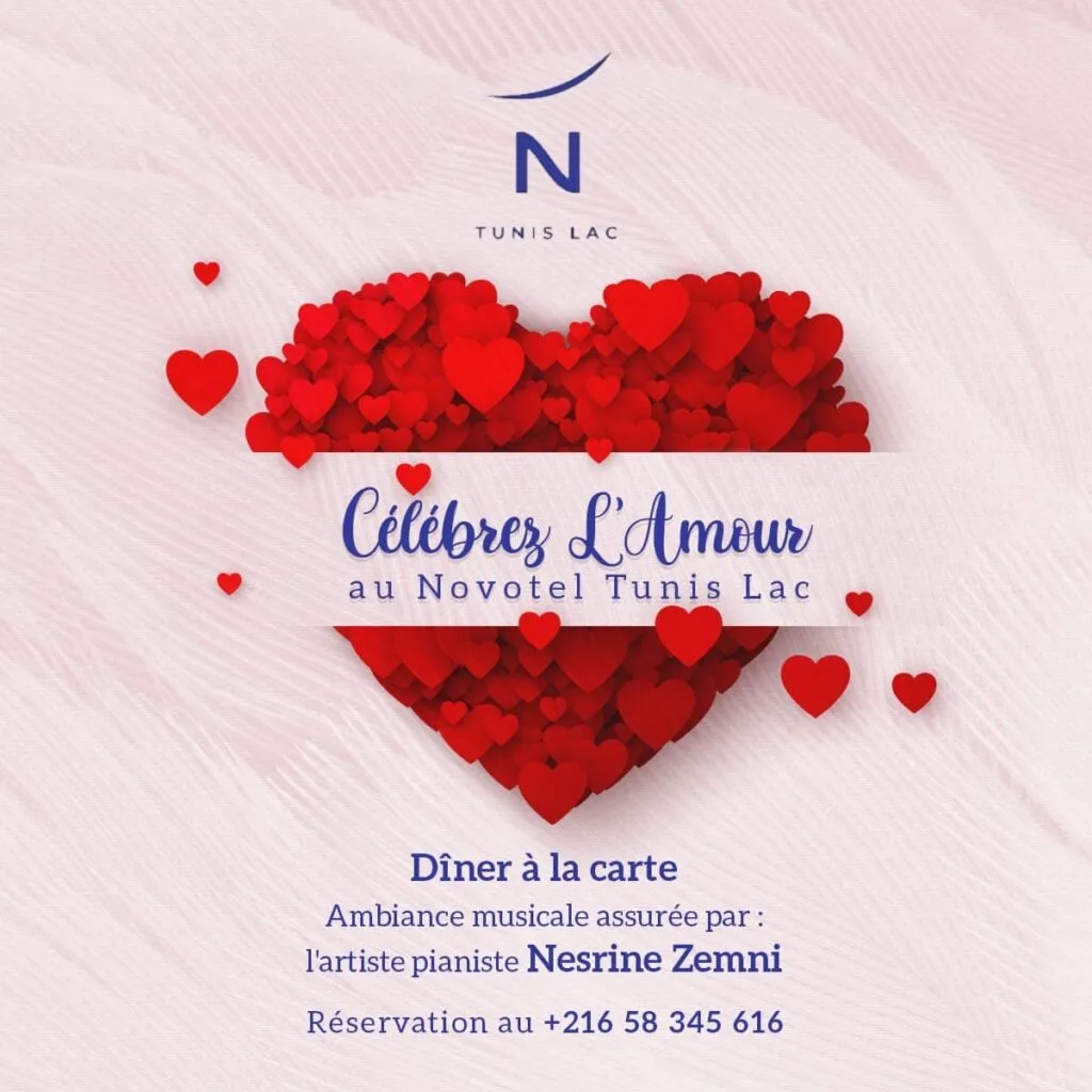 Célébrez lAmour au Novotel Tunis Lac