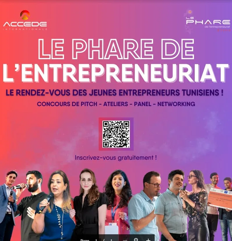 événement-associatif-Le-PHARE-DE-L-ENTREPRENARIAT-Texte-Affiche-Communication