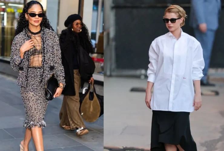 Tessa Thompson et Jessie Buckley en CHANEL à New York