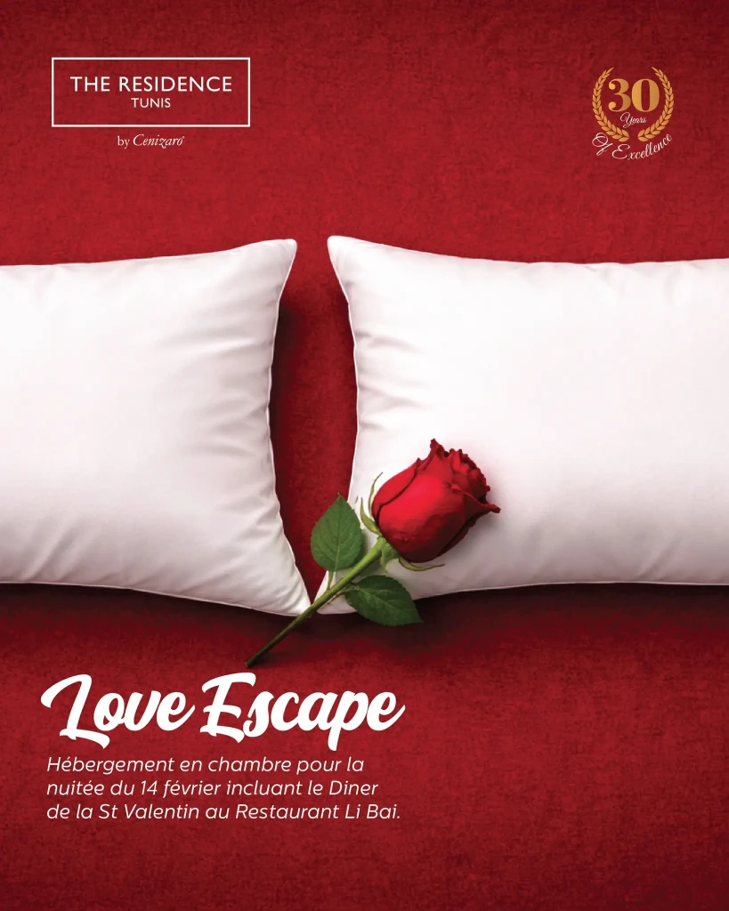 Saint-Valentin à The Residence Tunis