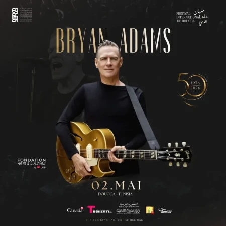 𝗕𝗿𝘆𝗮𝗻 𝗔𝗱𝗮𝗺𝘀 𝗲𝗻 𝗰𝗼𝗻𝗰𝗲𝗿𝘁 𝗲𝗻 𝗧𝘂𝗻𝗶𝘀𝗶𝗲