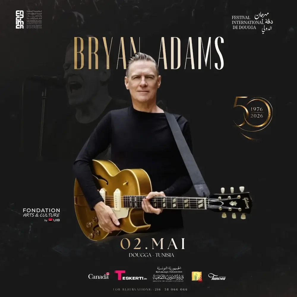 𝗕𝗿𝘆𝗮𝗻 𝗔𝗱𝗮𝗺𝘀 𝗲𝗻 𝗰𝗼𝗻𝗰𝗲𝗿𝘁 𝗲𝗻 𝗧𝘂𝗻𝗶𝘀𝗶𝗲